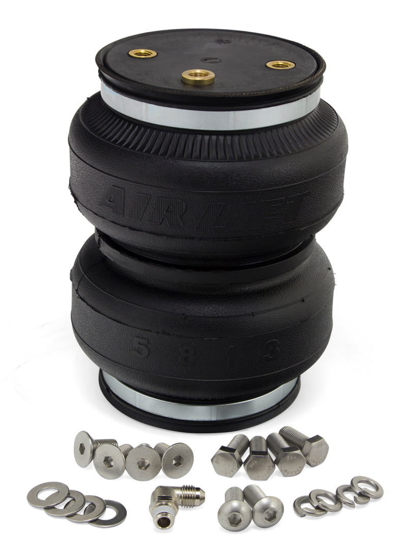 Air Lift Replacement Air Springs - Loadlifter 5000 Ultimate Plus Bellows Type w/ Int Jounce Bumper with accessories.