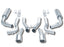 Borla 96-02 Viper GTS/R/T-10 Coupe/Convertible 2dr w/ 2.5in Inlets SS Catback Exhaust System components
