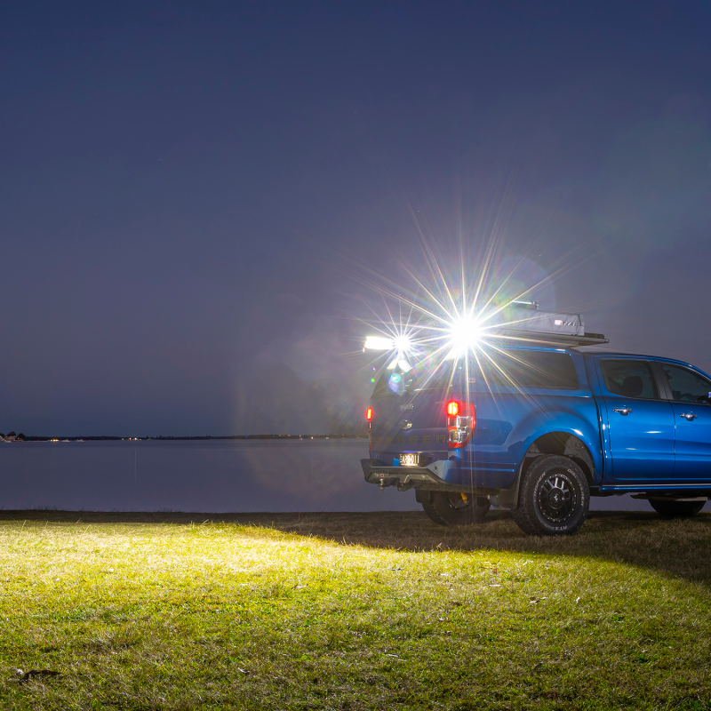 ARB BaseRack Auxiliary Light - 2.8in 20W installed on truck