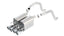 Borla 05-08 Chevrolet Corvette Coupe/Conv 6.0L/6.2L 8cyl Aggressive ATAK Exhaust (rear section only) with polished tips.
