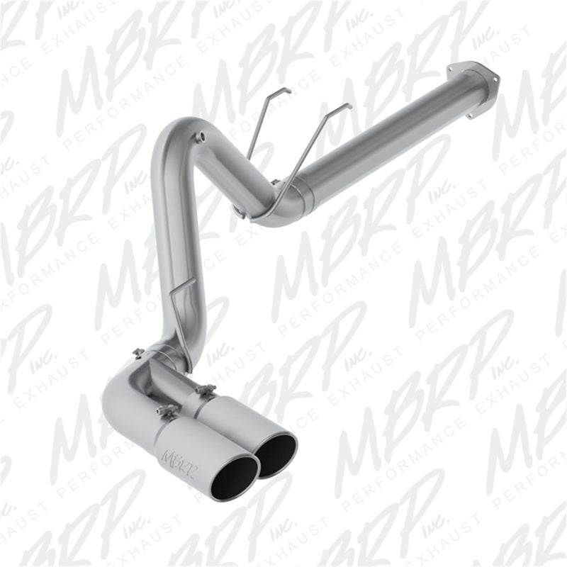 MBRP 17-19 Ford F-250/350/450 6.7L 4in Filter Back Single Side Dual Exit T409 Exhaust System Secondary image