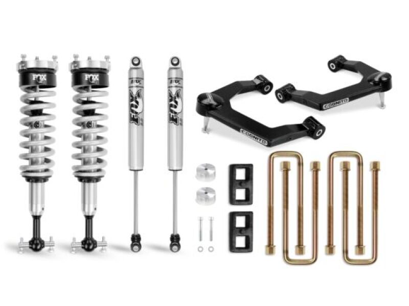 Cognito 19-24 Chevy Silv/Sierra 1500 2/4WD 3in Perf Ball Joint Lvl Lift Kit w/Fox PS Coilovr 2.0 IFP components