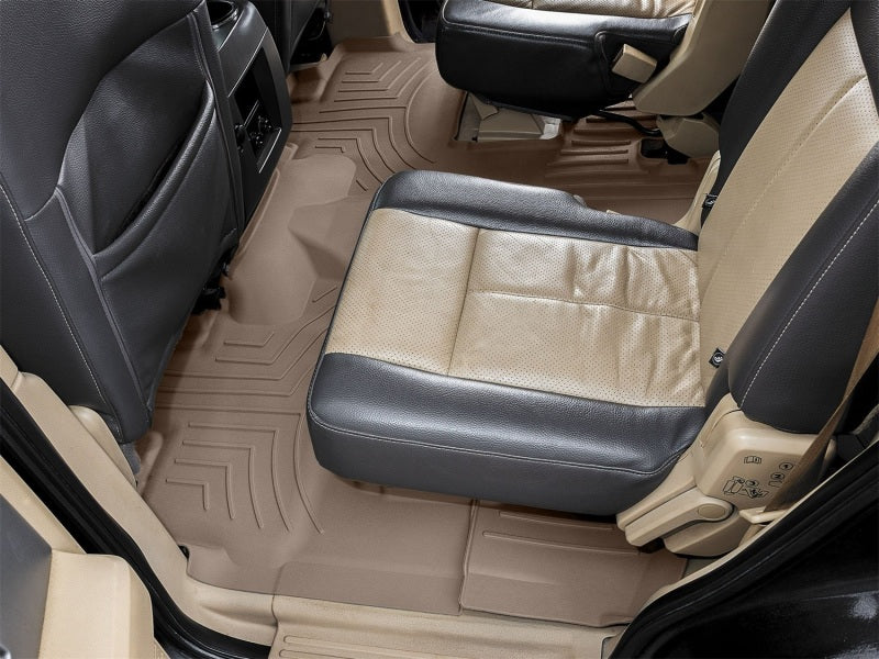 WeatherTech 07-17 Ford Expedition 2nd Row Rear FloorLiner HP - Tan Secondary image