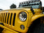 KC HiLiTES 07-18 Jeep JK (Not for Rubicon/Sahara) 7in. Gravity LED DOT Headlight (Pair Pack System) on yellow Jeep Wrangler