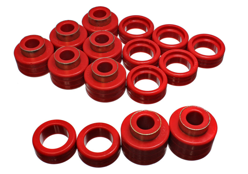 Energy Suspension Chevy Xtra Cab 2&4Wd Body Mts - Red for offroad parts