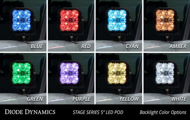 Diode Dynamics 2022 Toyota Tundra SS3 Sport Stage Series Ditch Light Kit - Yellow Combo Secondary image