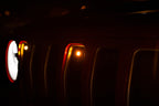 DV8 Offroad 2018+ Jeep JL Grill Amber Marker Lights at night