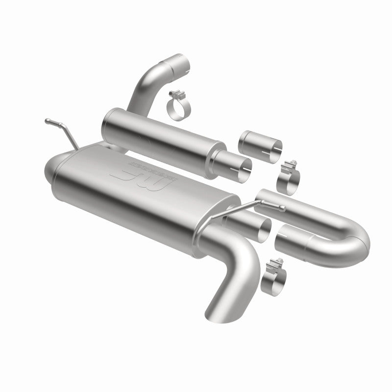 MagnaFlow 18-23 Jeep Wrangler JL 2.0L/3.6L Overland Series Axle-Back Exhaust parts and components
