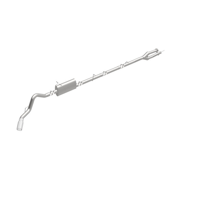MagnaFlow Sys C/B 11-15 Ford Super Duty F250 6.2L EC CC, SS 3.5in Single Rear Pass Side Ext 5in Tip exhaust system