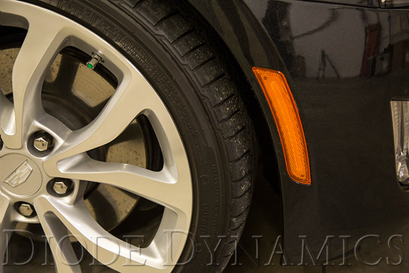 Diode Dynamics 14-19 Cadillac ATS/CTS Cadillac LED Sidemarkers Non V (Pair) Clear Secondary image