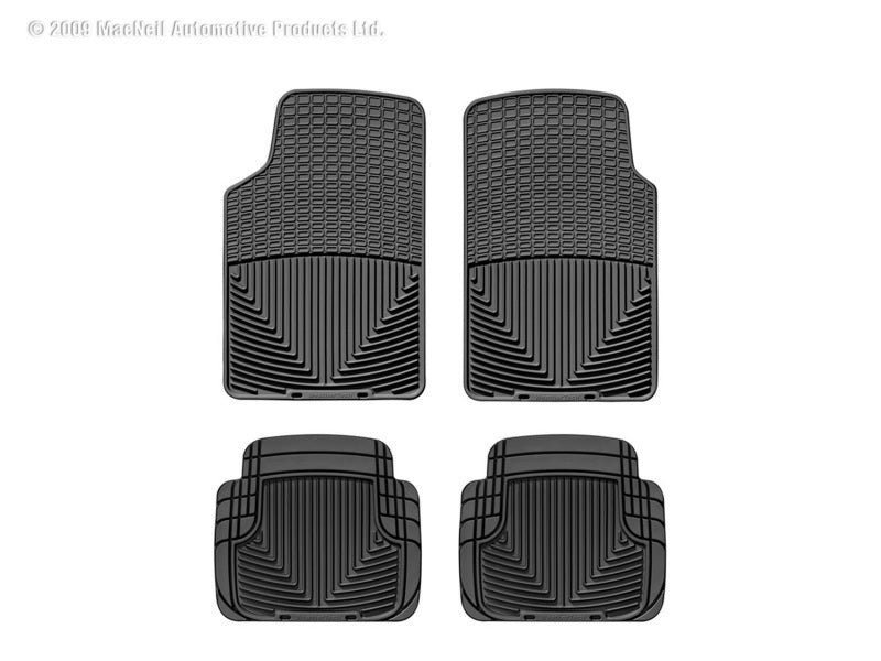 WT Rubber Mats - Front - Blk for all-weather vehicle protection