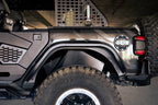 DV8 Offroad 18-23 Jeep Wrangler JL Slim Fender Flares on vehicle
