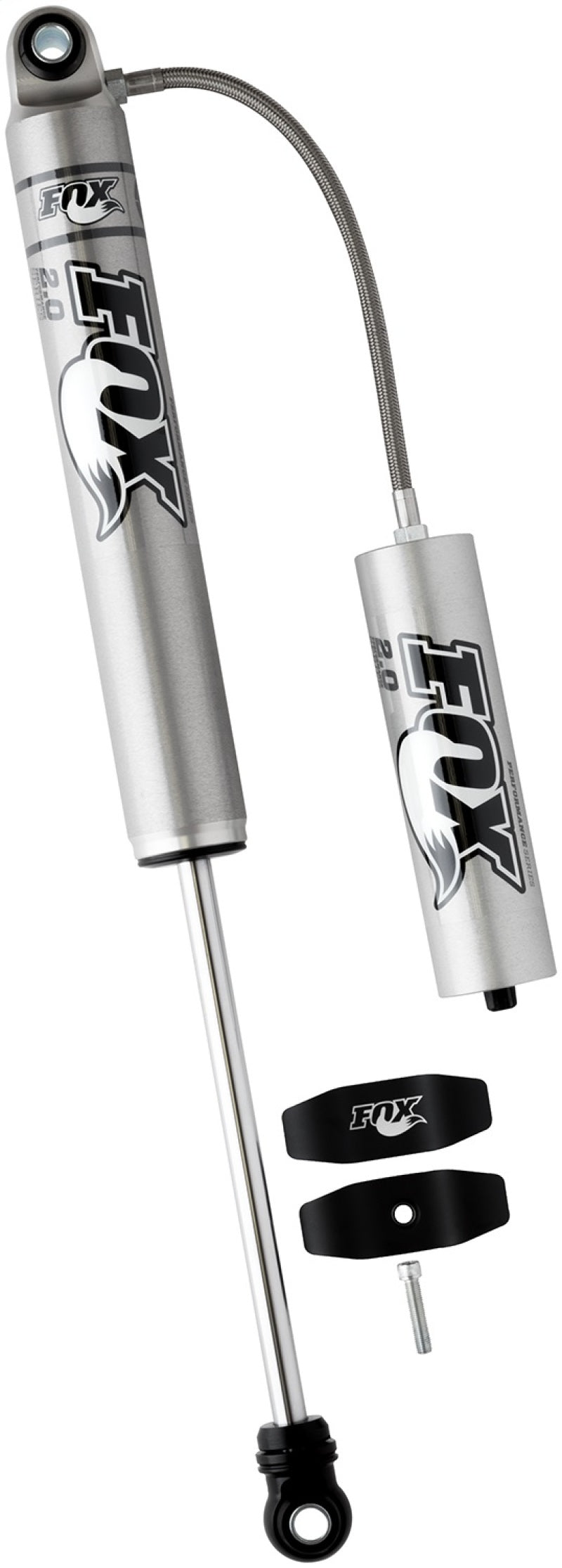 Fox 99+ Chevy HD 2.0 Performance Series 10.6in. Smooth Body Remote Res. Rear Shock / 0-1in. Lift for offroad performance upgrades.