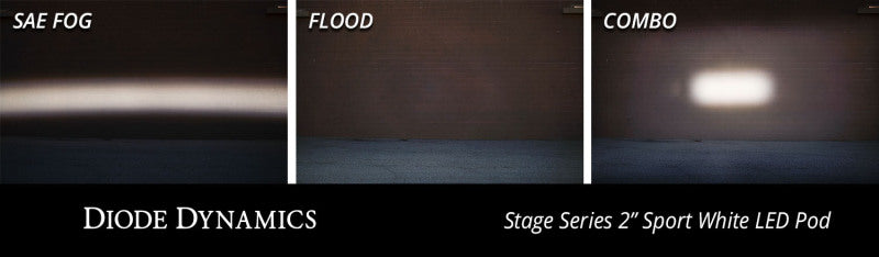 Diode Dynamics Stage Series 2 In LED Pod Sport - White Flood Flush RBL (Pair) Secondary image