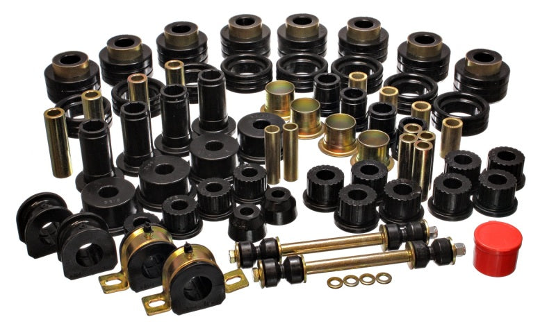 Energy Suspension 94-01 Dodge Ram 1500 2WD / 94-02 Ram 2500/3500 2WD Black Hyper-flex Master Bushing components set