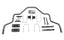 Hellwig 19-21 Chevrolet Silverado 1500 2/4WD Solid Chromoly 1-1/8in Rear Sway Bar and installation kit parts