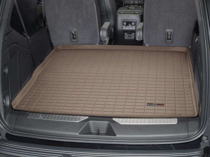 WeatherTech 2021+ GM Tahoe/Yukon (Behind 2nd Row Seating) Cargo Liners - Tan Secondary image