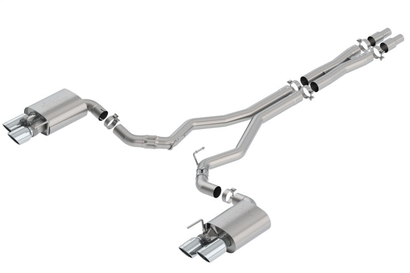Borla 2018 Ford Mustang GT 5.0L AT/MT 3in ATAK Catback Exhaust w/ Valves Main image