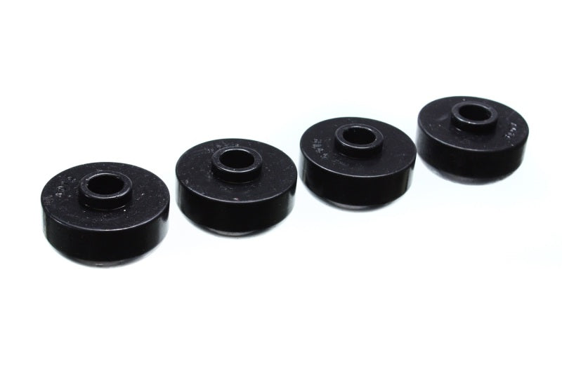 Energy Suspension 63-82 Chevrolet Corvette Black Rear Leaf Spring Bushing Set for enhanced performance and durability.