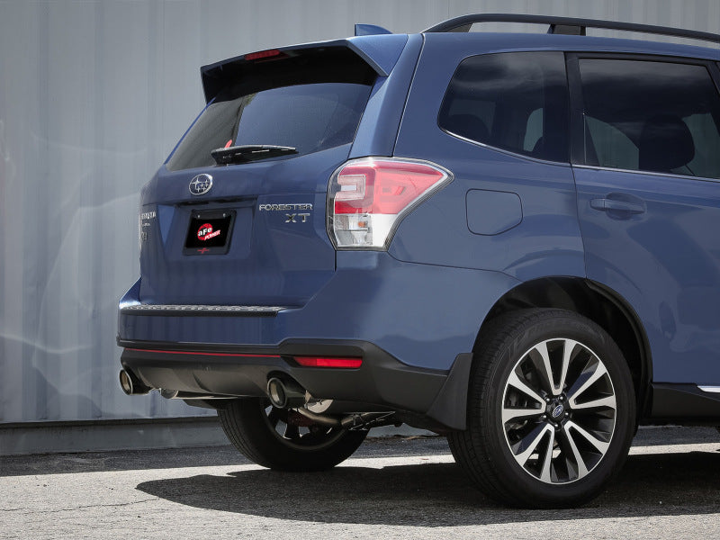 aFe Subaru Forester XT 14-18 H4-2.5L (t) Takeda 2-1/2in to 2-1/4in 304 SS Cat-Back- Black Tip Secondary image
