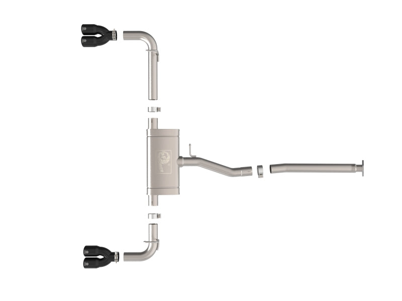 aFe 22-25 Lexus NX250 2.5L SS-304 Cat-Back Exhaust w/ Black Tips Secondary image