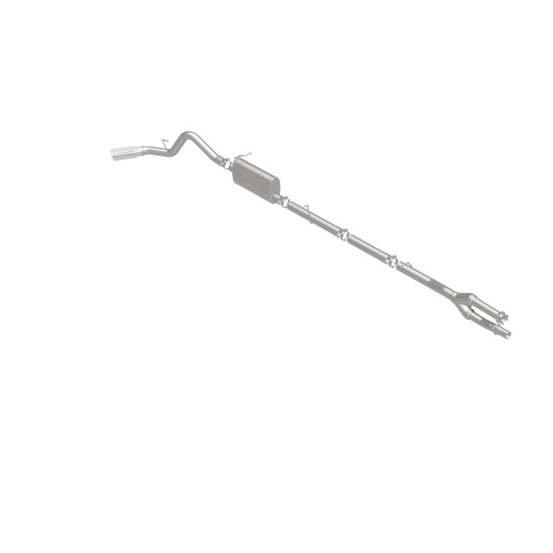 MagnaFlow Sys C/B 11-15 Ford Super Duty F250 6.2L EC CC, SS 3.5in Single Rear Pass Side Ext 5in Tip exhaust system