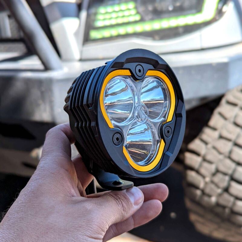 KC HiLiTES Round Universal Shrouds for Flex Era 3 Lights (Pair) Secondary image