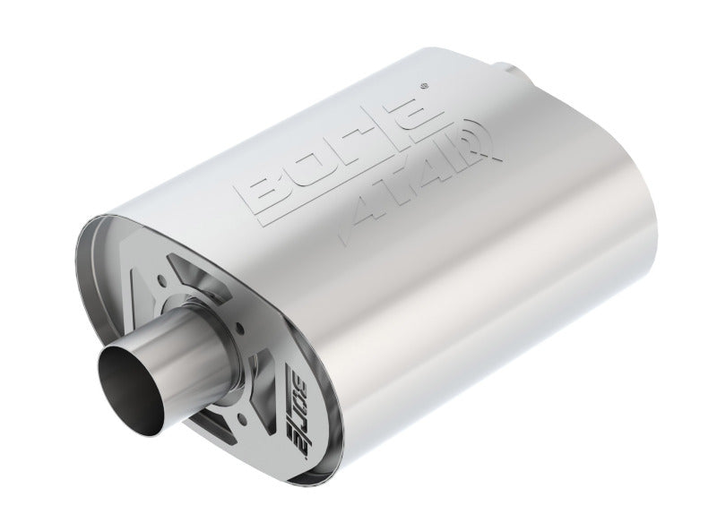 Borla CrateMuffler Ford 5.0L Coyote ATAK 2.5in Offset/Center 12in x 6in x 10.34in Muffler Main image