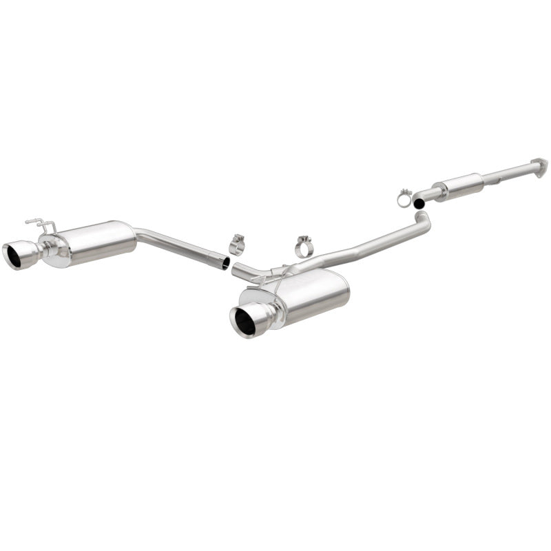 MagnaFlow Sys C/B 2015 Honda Accord 3.5L V6 2.5in SS Dual Split Rear Polished 4.5 Tip exhaust system image.