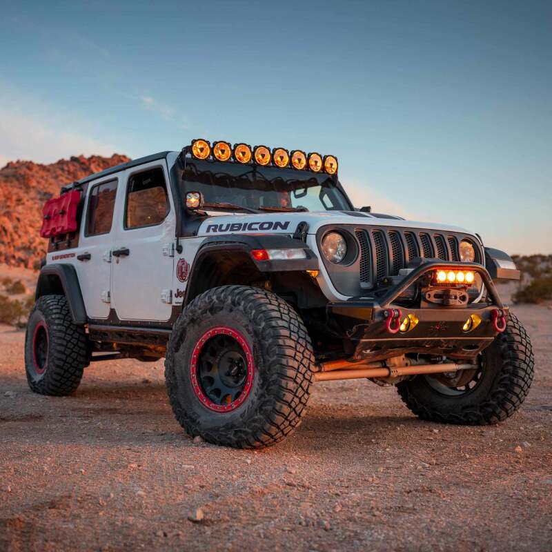 KC HiLiTES Gravity Titan LED Light Bar - 50in. (8-Light) on Jeep Wrangler Rubicon