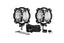 KC HiLiTES 6in. Pro6 Gravity LED Light 20w Single Mount SAE/ECE Driving Beam (Pair Pack System) for offroad lighting.