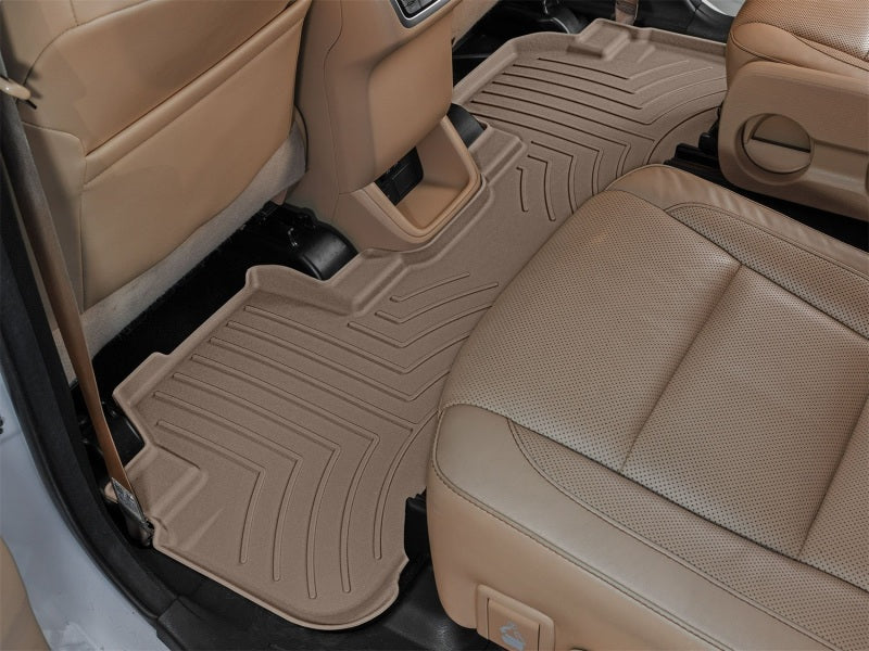 WeatherTech 14-19 Toyota Highlander 2nd Row Rear FloorLiner HP - Tan Secondary image