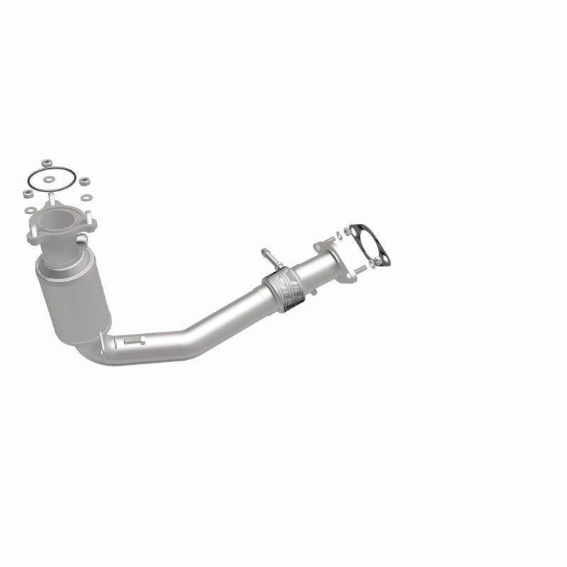 MagnaFlow 10-14 Chevy Equinox / GMC Terrain 2.4L Direct Fit Catalytic Converter showing detailed design and construction.