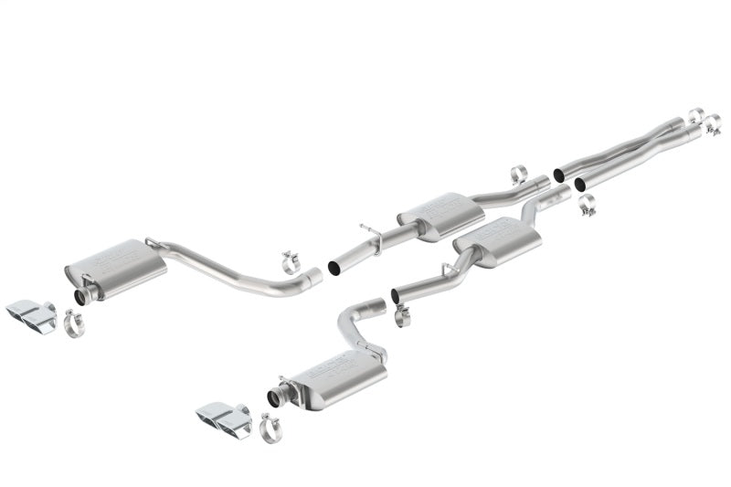 Borla 15-16 Dodge Challenger R/T 5.7L Dual Rectangle Angle Cut Dual Split Rear Exit ATAK Exhaust components