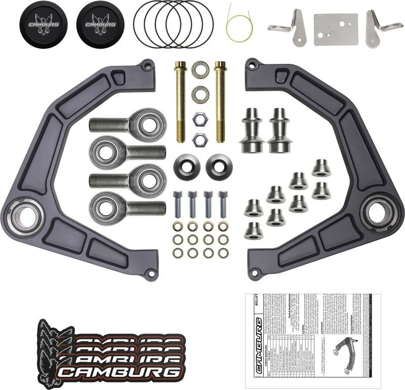 Camburg Ford Raptor 17-23 KINETIK V2 Performance Billet Uniball Upper Arms parts and hardware for offroad upgrades