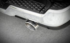 Magnaflow 25+ Ram 1500 I6 3.0L SPEQ Series Polished Cat-Back Performance Exhaust System close-up exhaust tip.