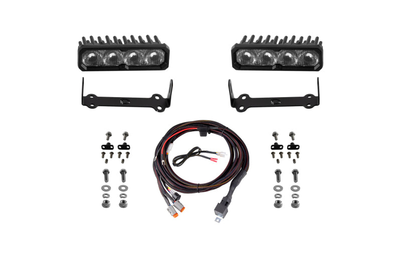 Diode Dynamics 2014-2024 Toyota 4Runner SS6 Sport LED Kit Yellow Fog 3000K Secondary image