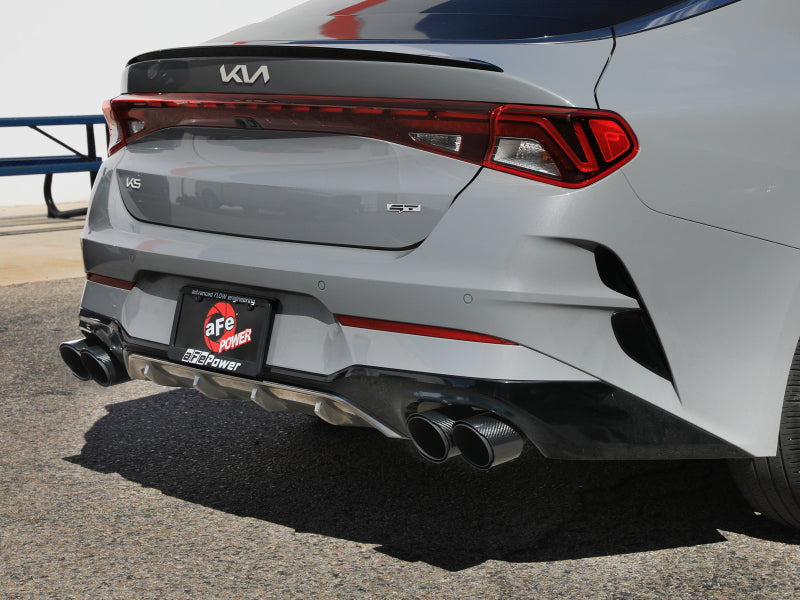 aFe Takeda 21-24 Kia K5 GT L4-2.5L (t) SS Axle-Back Exhaust System w/ Carbon Fiber Tips Secondary image
