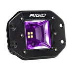 Rigid Industries Radiance+ Scene RGBW Flush Mount - Pair with purple light, ideal for off-road performance upgrades and lighting.