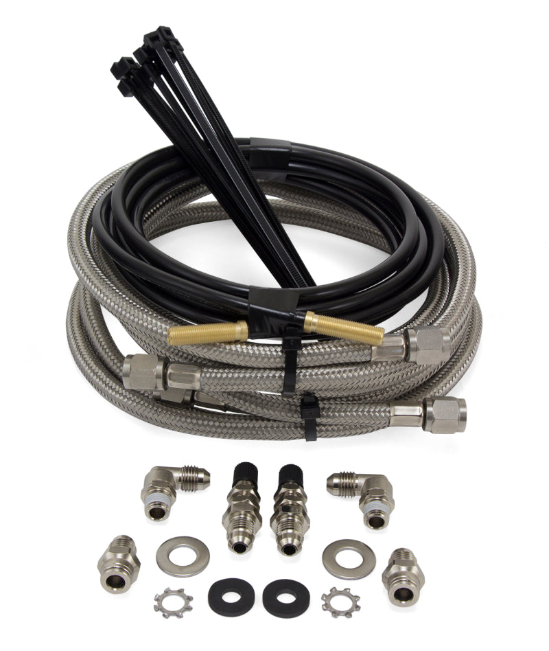 Air Lift Loadlifter 5000 Ultimate Plus Stainless Steel Air Line Upgrade Kit components for suspension lift kits. Main image