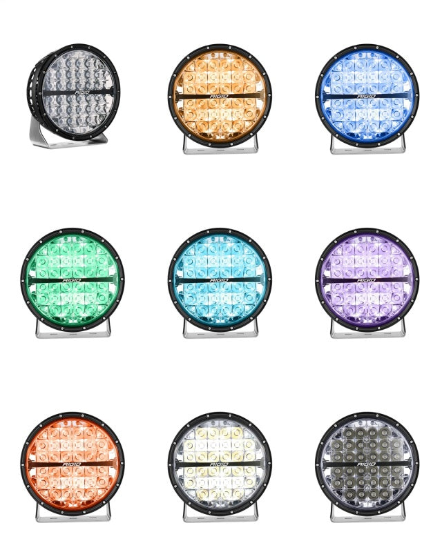 Rigid Industries 360-Series 9in LED Off-Road Spot Beam - RGBW in multiple colors for offroad lighting and electrical.