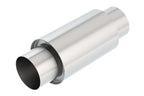 Borla 3 -1/2in In/Out x 5in Round x 8in Long XR-1 Sportsman Shorty Racing Muffler, offroad performance upgrades.