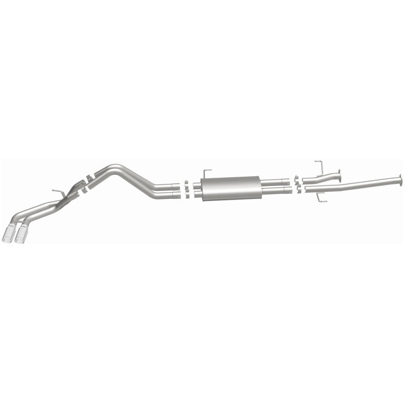 MagnaFlow 14 Toyota Tundra V8 4.6L/5.7L Stainless C/b Exhaust Dual same side pass. rear tire parts