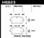 Hawk 13-17 Audi S6/S7/S8 / 12-17 Audi A6 Quattro/A7 Quattro Performance Ceramic Rear Brake Pads diagram