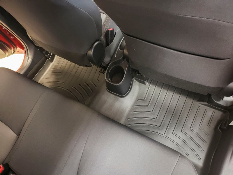 WeatherTech 2015+ Toyota Yaris Rear FloorLiner - Black Secondary image