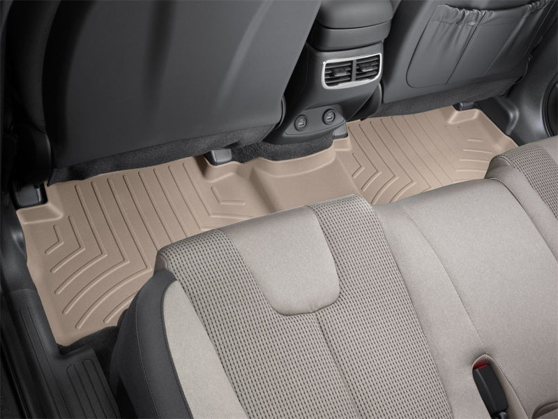 WeatherTech 2021+ Hyundai Santa Fe Rear FloorLiner - Tan Secondary image