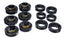 Energy Suspension GM Black Body to Frame Mount and Radiator Support Bushing Set for offroad performance upgrades