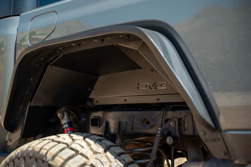 DV8 Offroad 20-24 Jeep Gladiator JT Rear Inner Fender Liners - Satin Black Secondary image