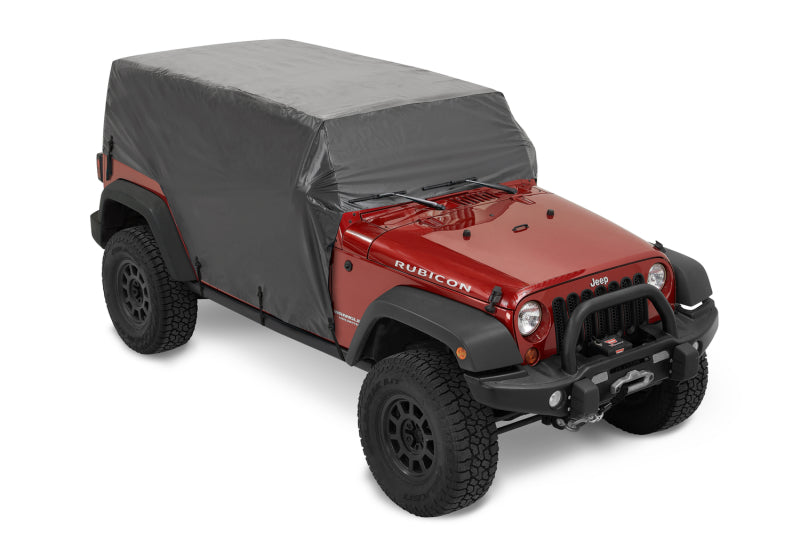 Bestop 07-18 Jeep Wrangler JK / 18-26 JL 4-Door All Weather Trail Cover (Black Hard Top) Secondary image