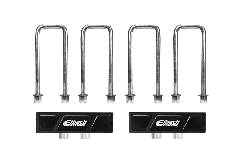 Eibach 2019 Chevrolet Silverado 1500 Pro-Truck Rear Lift-Blocks (+1in) with U bolts for offroad performance upgrades